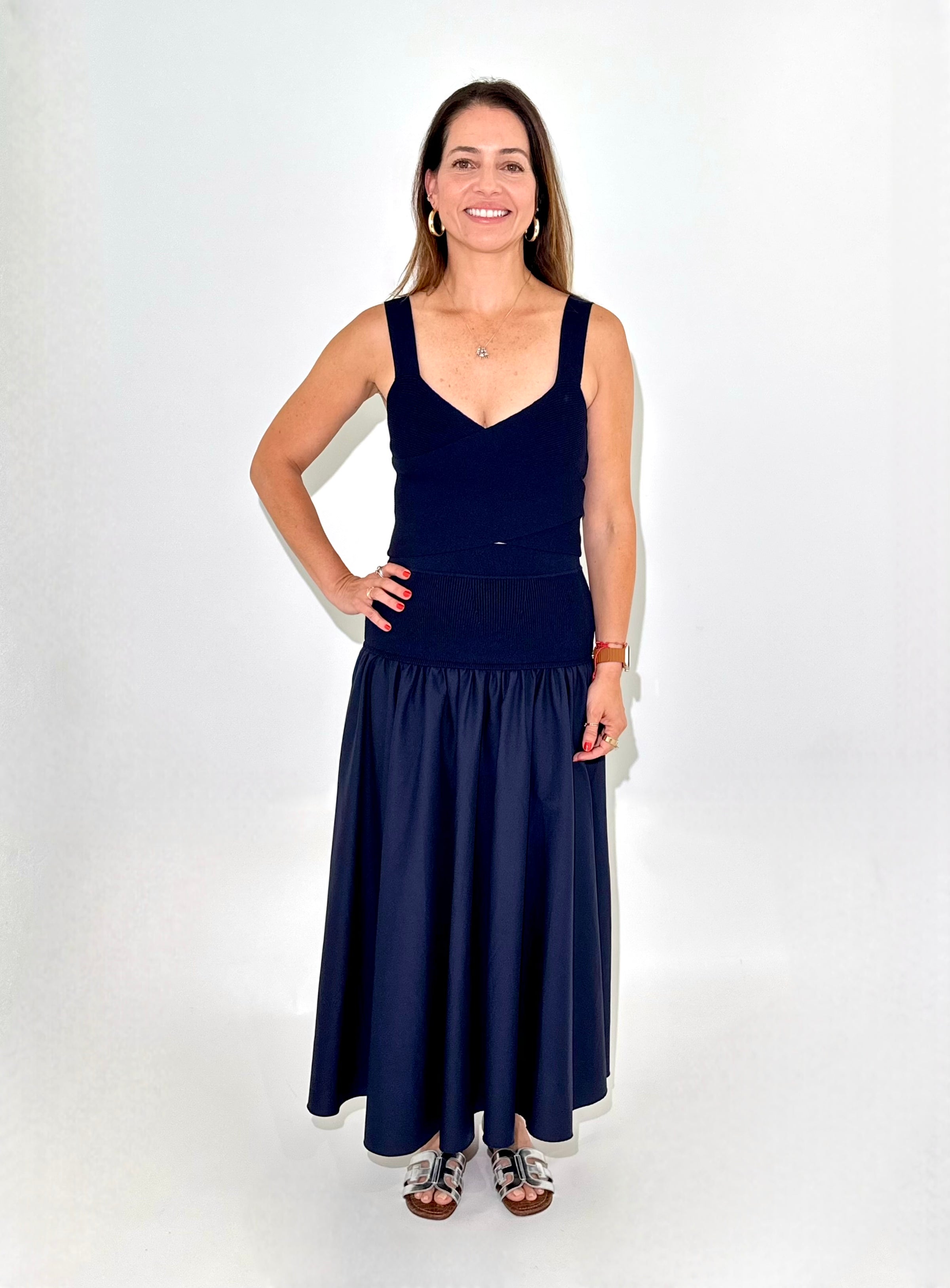 Lucy Paris Leonie Set - Navy-Hand In Pocket