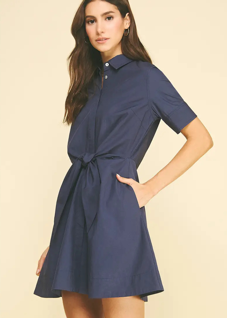 Dahlia Dress -Navy