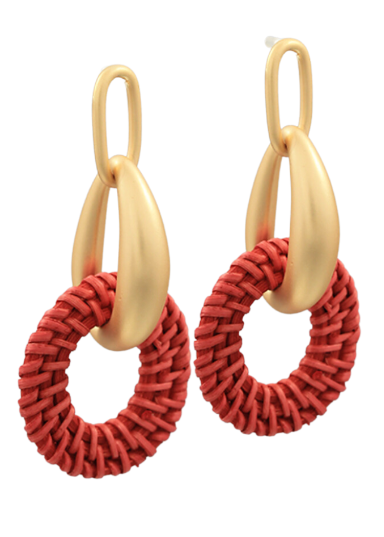 Jenna Rattan Drop-Red-Hand In Pocket