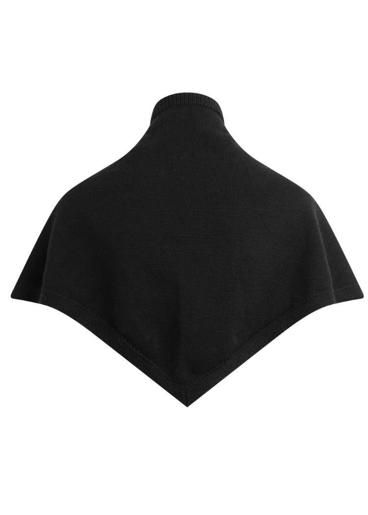 Favorite Daughter Triangle Scarf- Black-Hand In Pocket