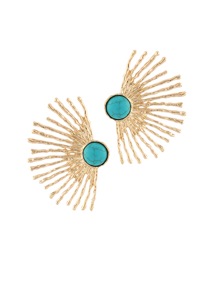 Sol Sunburst Earrings-Hand In Pocket