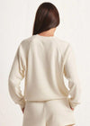 Z Supply Saldana Reverse Fleece Top - Sandstone-Hand In Pocket