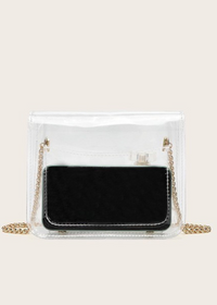 Clear Crossbody Bag-Hand In Pocket