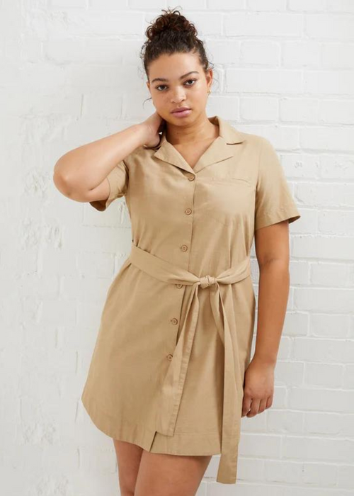 Alania Lyocell Blend Shirt Dress-Hand In Pocket