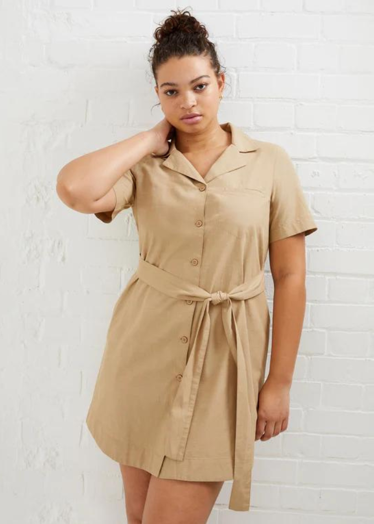 Alania Lyocell Blend Shirt Dress ***FINAL SALE***-Hand In Pocket