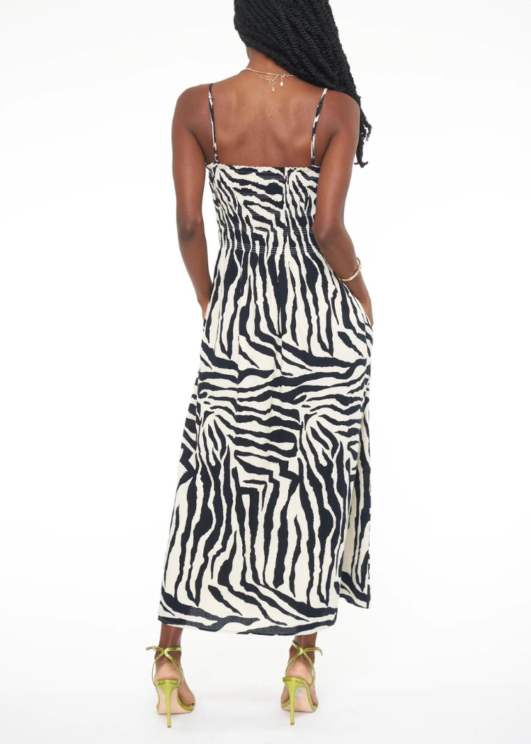 Pistola Smocked Bianca Dress - Safari-Hand In Pocket
