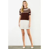 THML Margo Sweater - Cinnamon-Hand In Pocket