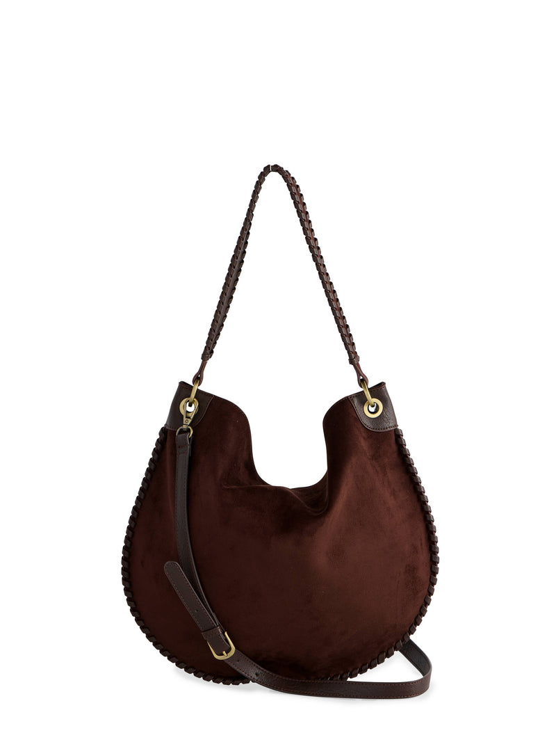 Piper Shoulder Bag - Chocolate-Hand In Pocket