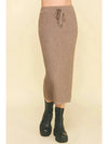Zoe Sweater Vest- and Skirt Set- Taupe-Hand In Pocket