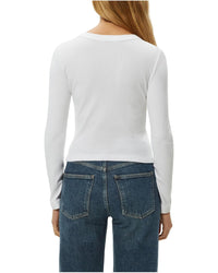 Michael Stars Orion Crop Tee - White