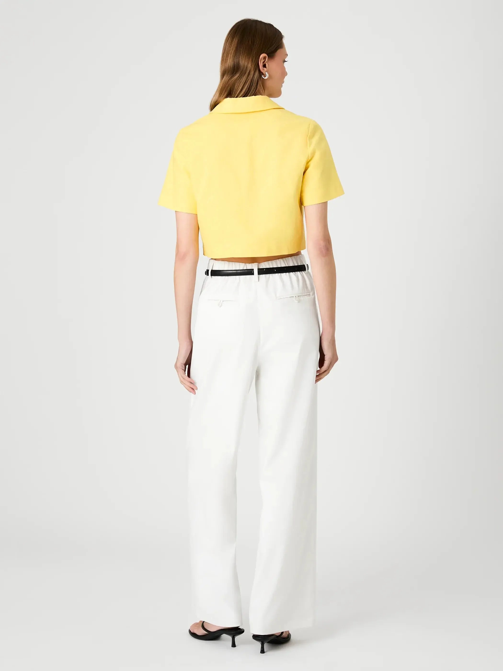 French Connection Theo Top - Daisy Yellow-Hand In Pocket