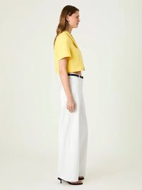 French Connection Theo Top - Daisy Yellow-Hand In Pocket