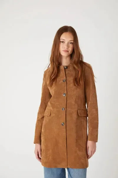 Blank NYC Dirt Bike Jacket - Rust-Hand In Pocket