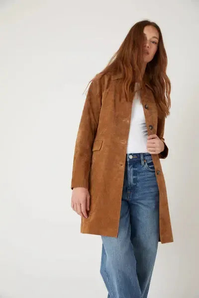 Blank NYC Dirt Bike Jacket - Rust-Hand In Pocket
