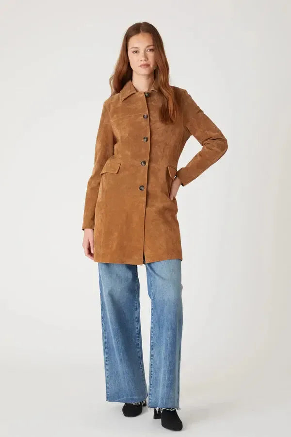 Blank NYC Dirt Bike Jacket - Rust-Hand In Pocket
