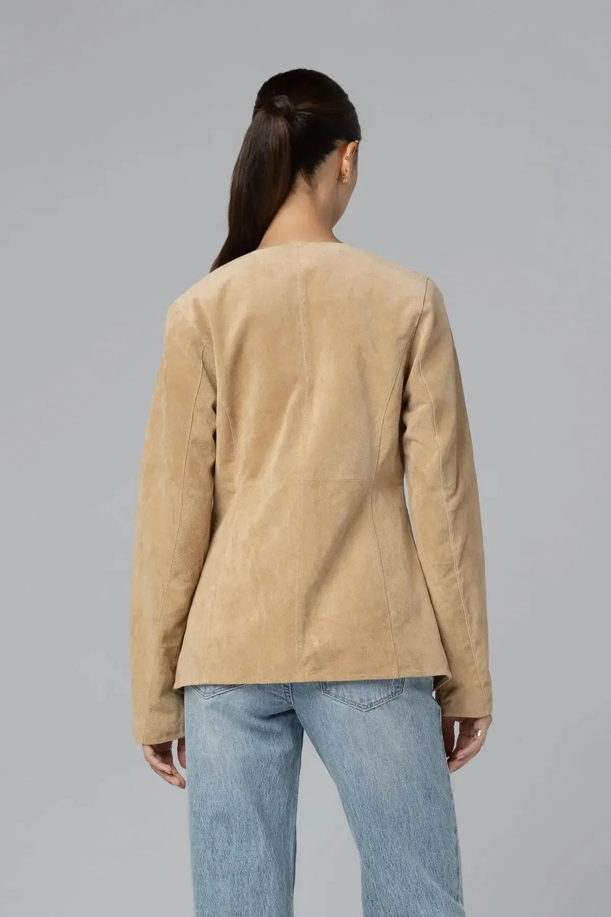 Blank NYC Cinnamon Crunch Jacket - Camel Creative-Hand In Pocket