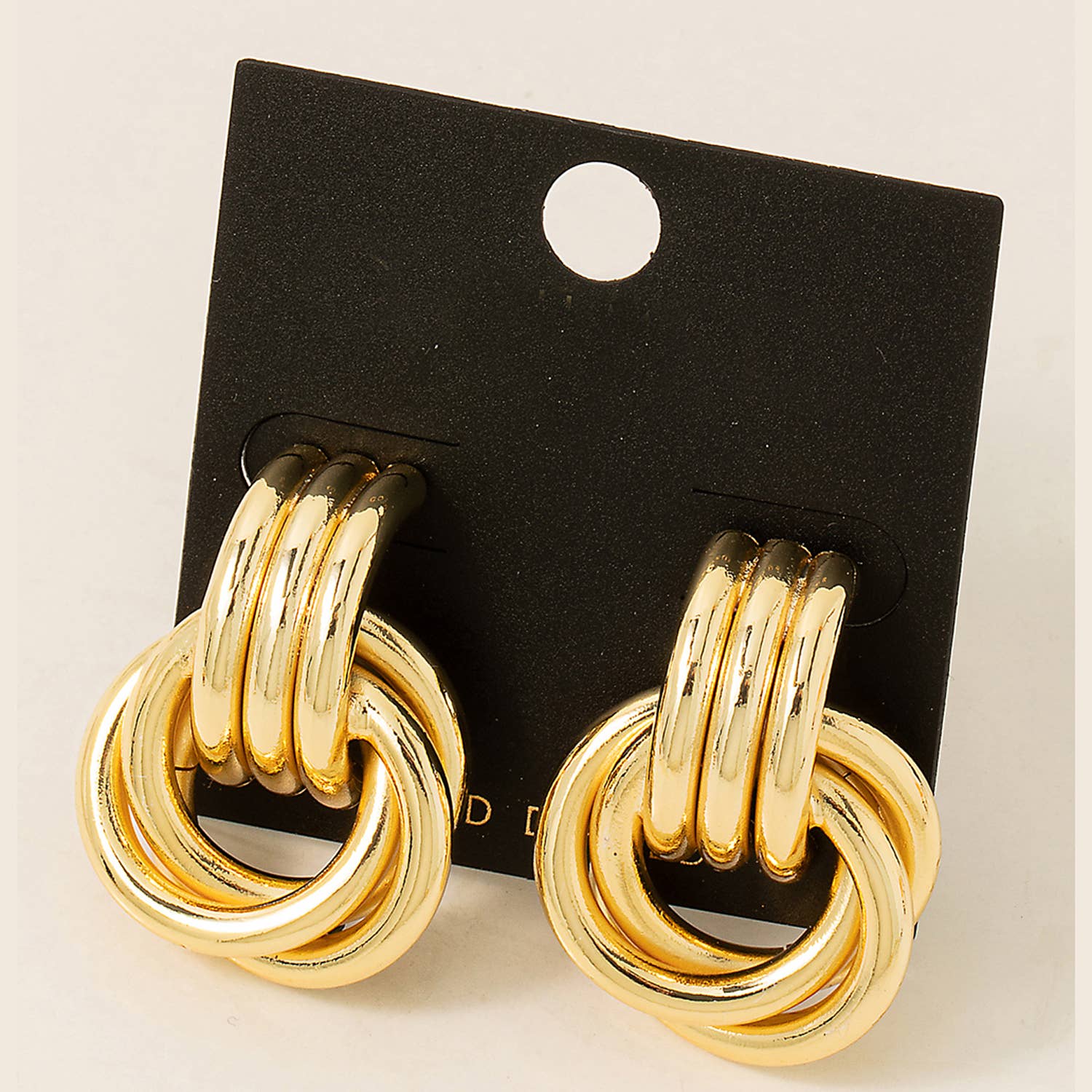 Sloane Interlinked Hoops- Gold-Hand In Pocket