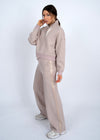RD Style Erika Soft Knit Pant - Taupe-Hand In Pocket