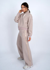 RD Style Erika Soft Knit Pant - Taupe-Hand In Pocket