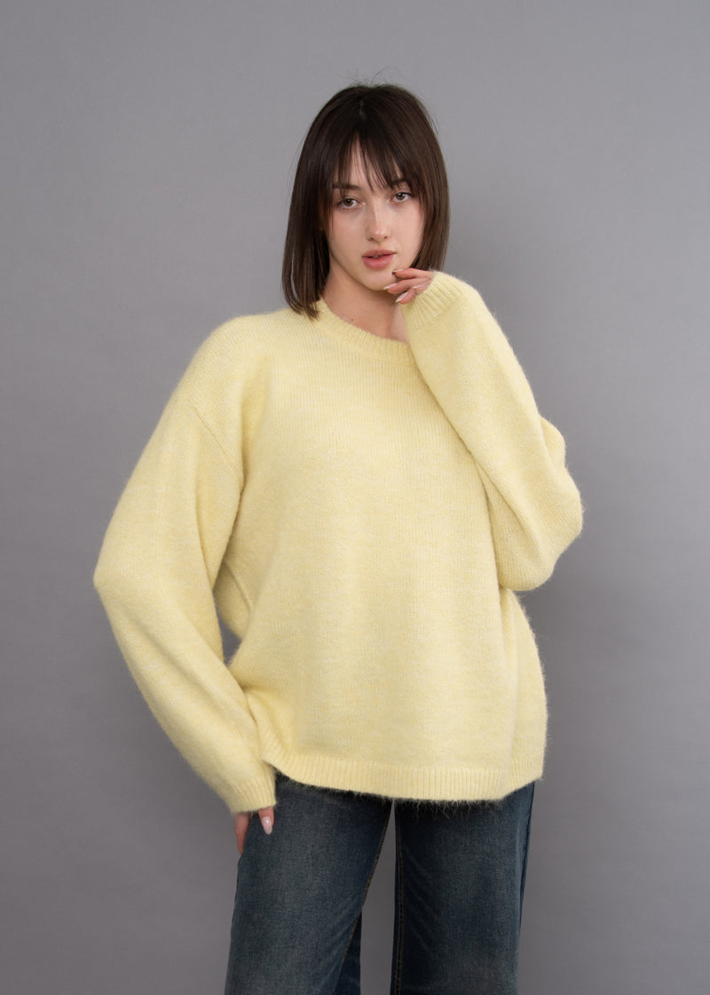 RD Style Juno Fuzzy Sweater - Butter-Hand In Pocket