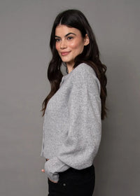 RD Style Formica Cardigan - Flint Grey-Hand In Pocket