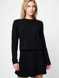 French Connection Vhari Knit Skirt- Black-Hand In Pocket