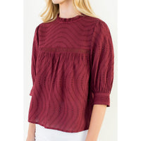 THML Julia Top - Burgundy