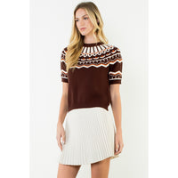 THML Margo Sweater - Cinnamon-Hand In Pocket