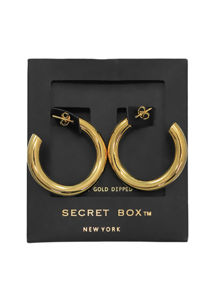 Leena Gold Hoops-Hand In Pocket