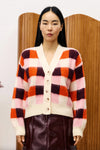 FRNCH Viola Cardigan- Rose-Hand In Pocket