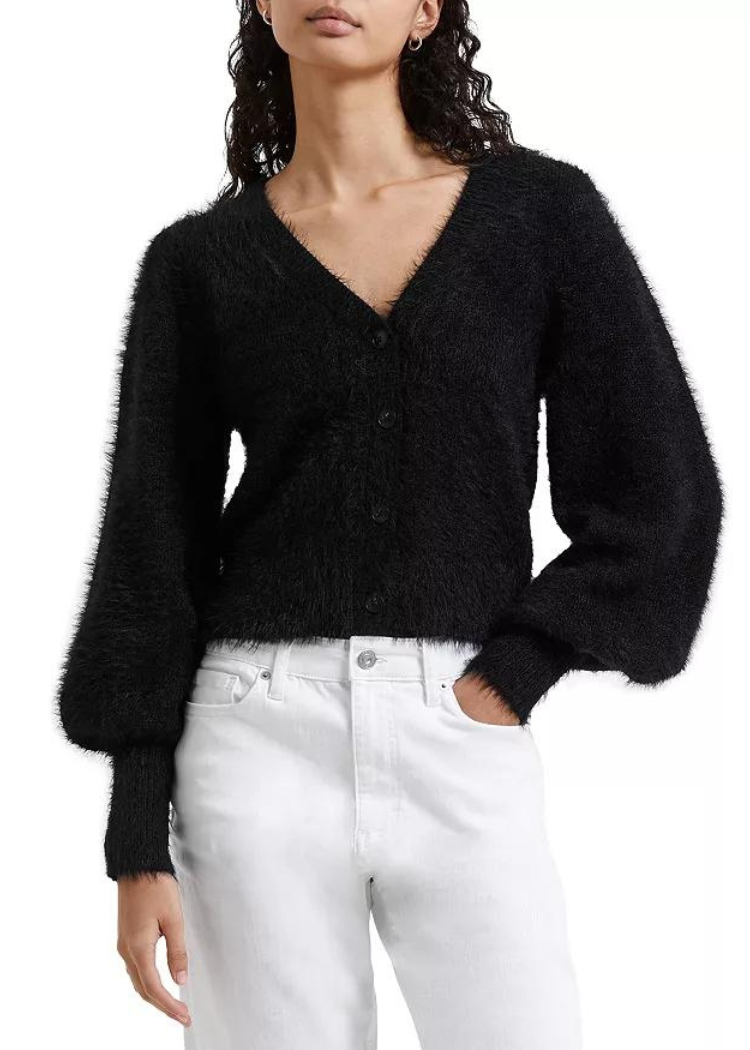 French Connection Meena Fluffy LS Cardigan ***FINAL SALE***-Hand In Pocket