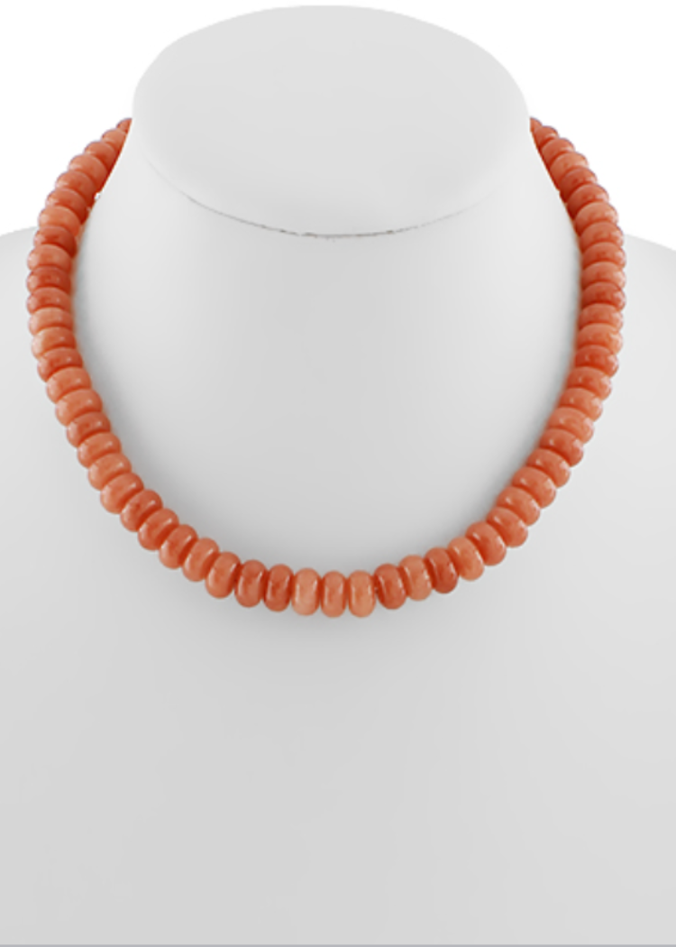 Tidal Beaded Necklace-Amber-Hand In Pocket