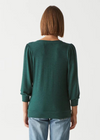 Michael Stars Gabriella V-Neck Top - Ivy-Hand In Pocket