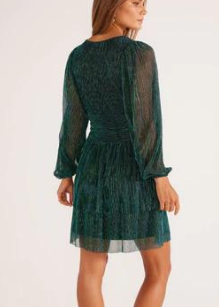 Astrid Mini Dress - Emerald ***FINAL SALE***-Hand In Pocket