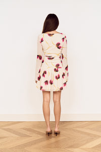 MINKPINK Emery Mesh Mini Dress - Floral-Hand In Pocket