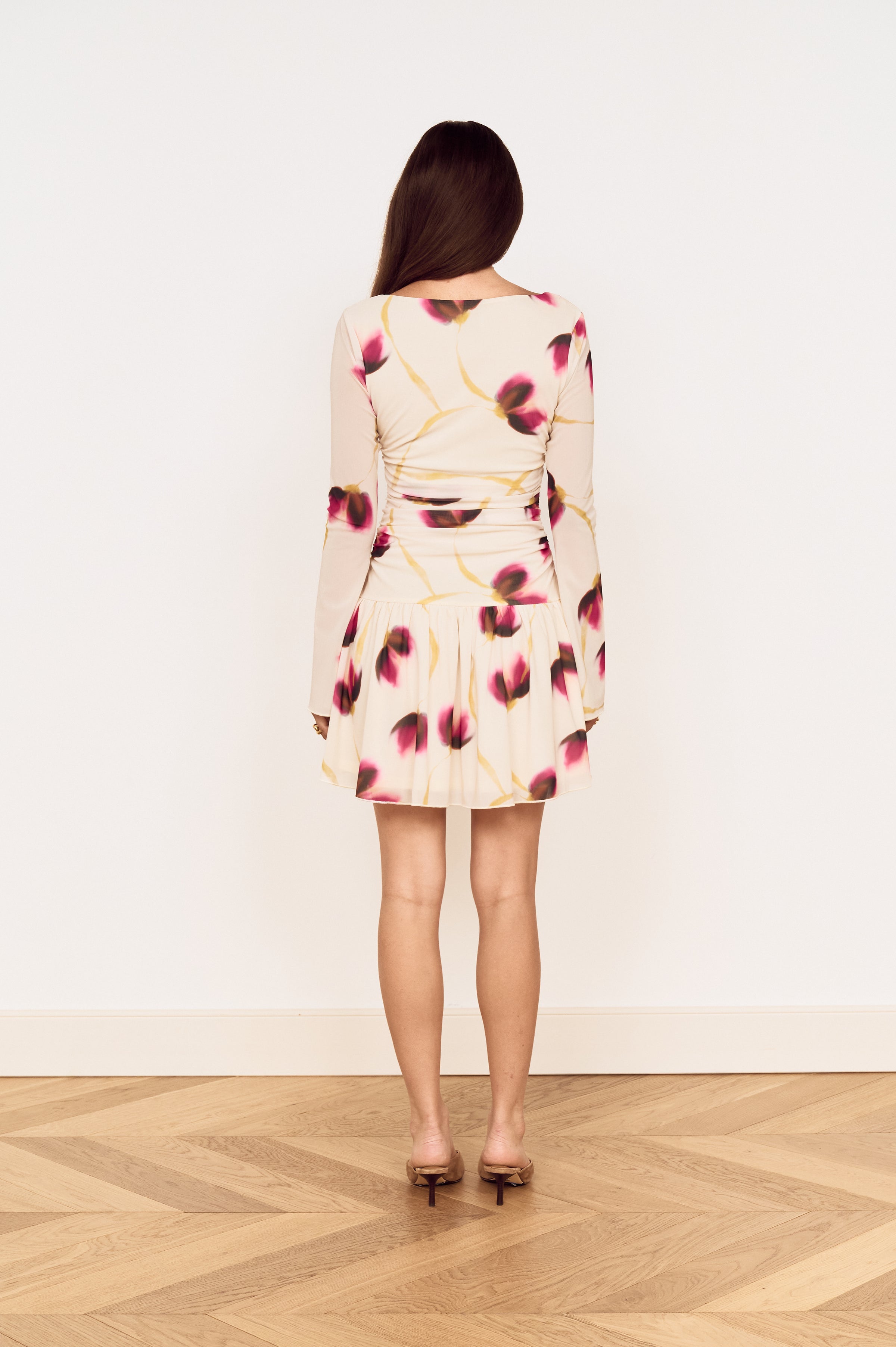 MINKPINK Emery Mesh Mini Dress - Floral-Hand In Pocket