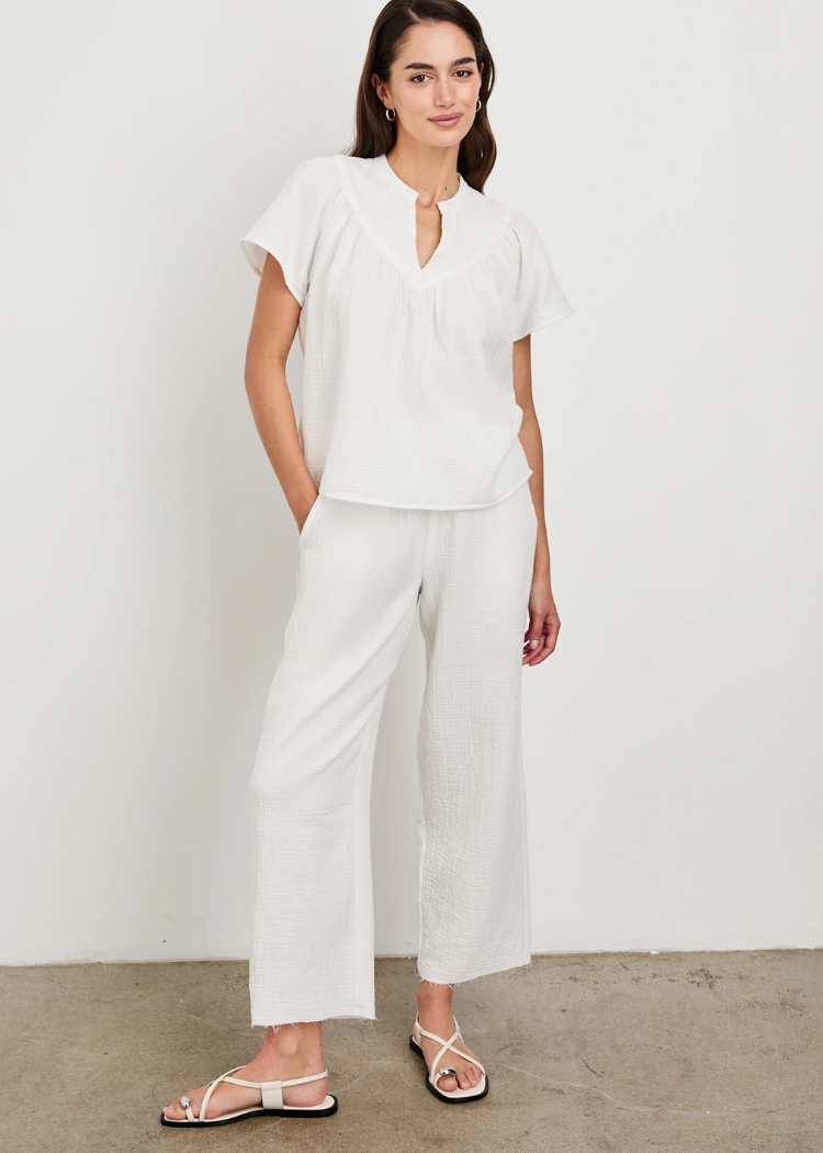 Sayer Rails Rails Sayer Top- White – Hand In Pocket
