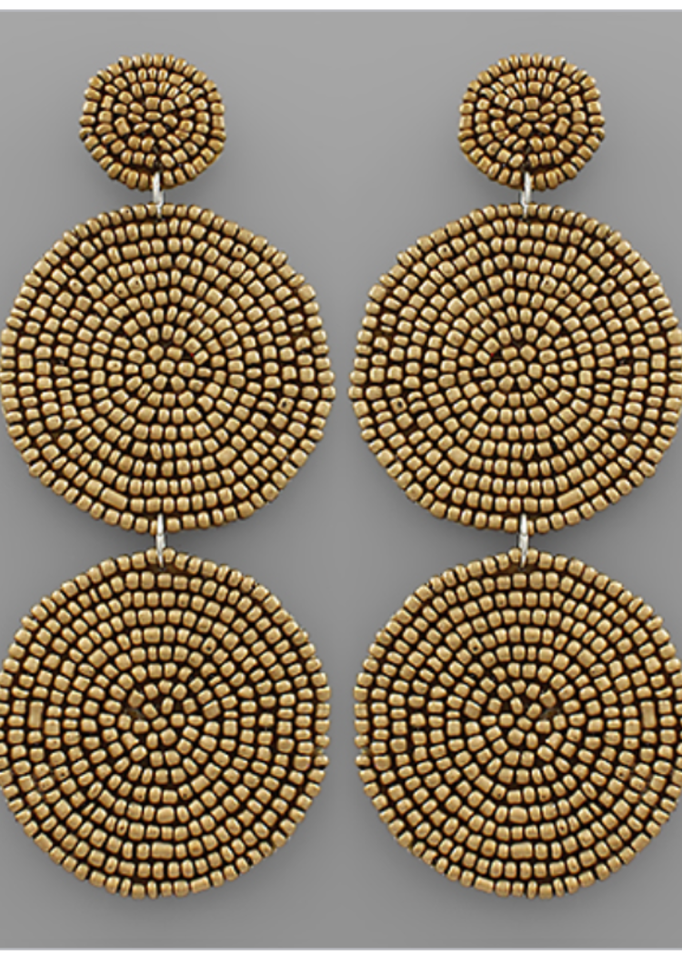 Stowe Drops-Matte Gold-Hand In Pocket