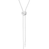 Liquid Luxe Bolo Necklace: Silver Plated / One Size-Hand In Pocket