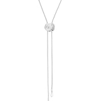 Liquid Luxe Bolo Necklace: Silver Plated / One Size-Hand In Pocket