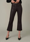 Joes Jeans The Callie Cropped Bootcut - Dk Chocolate-Hand In Pocket