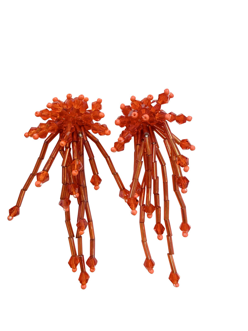 Missy Statement Earring - Red-Hand In Pocket