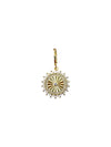 Brown Heart Link Scarf Necklace with CZ Coin-Hand In Pocket
