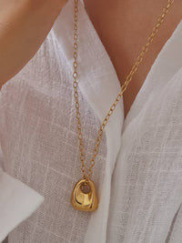 Rosélia Charm Necklace - Yellow Gold-Hand In Pocket