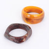 2pack Resin Bangle: Brown-Hand In Pocket
