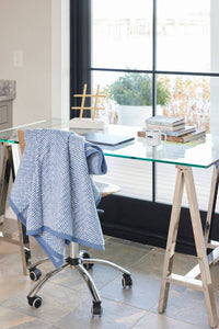 Harborview Herringbone Cornflower Blanket: Original