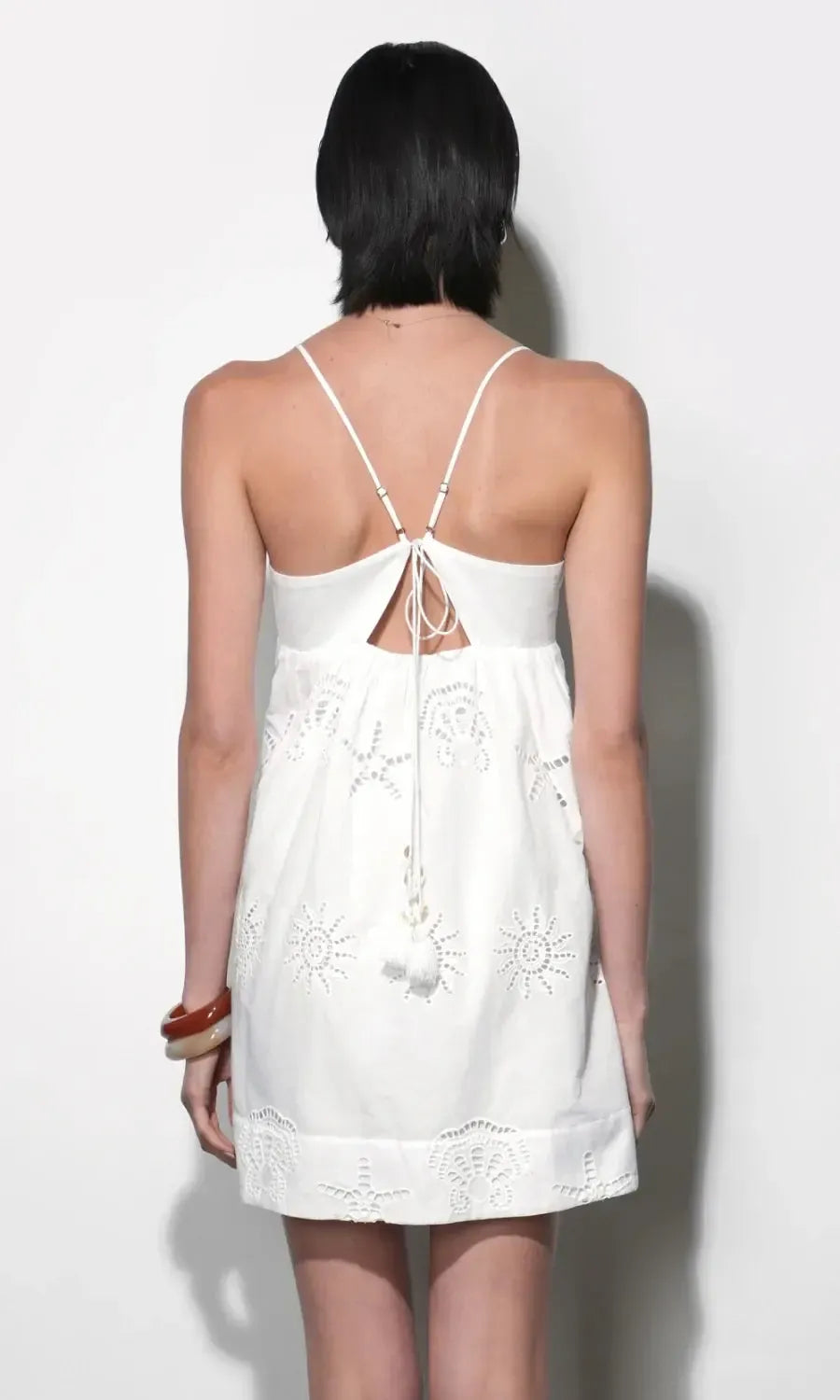 Greylin Daisy Mini Dress - White-Hand In Pocket