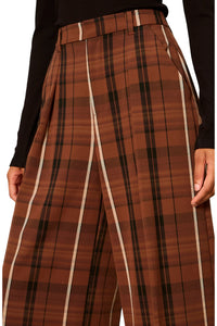 Sanctuary Terrace Pant - Elder Plaid-Hand In Pocket