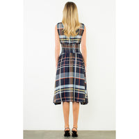 THML Blake Dress - Navy-Hand In Pocket