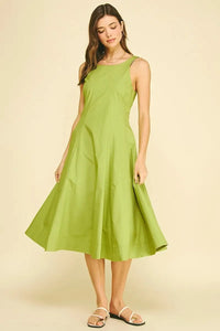 Margot Midi Dress - Matcha-Hand In Pocket